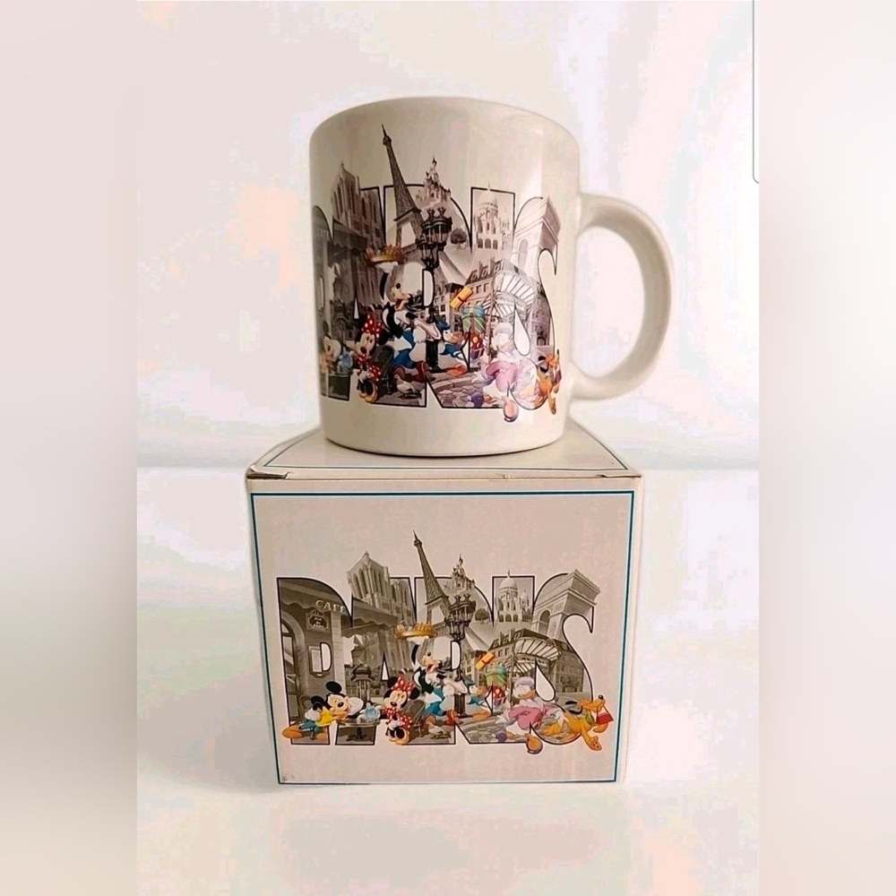 Disneyland Paris Exclusive Retired Mug Mickey Minnie Goofy Donald Japan